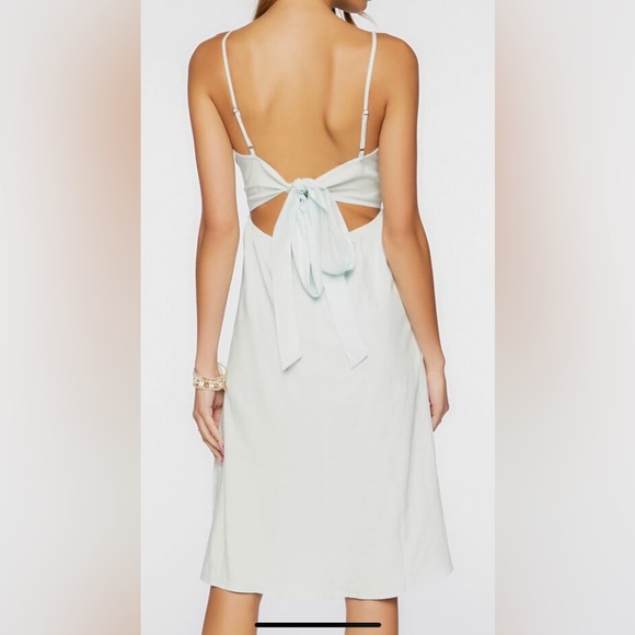 Midi linen dress - Picture 2 of 5